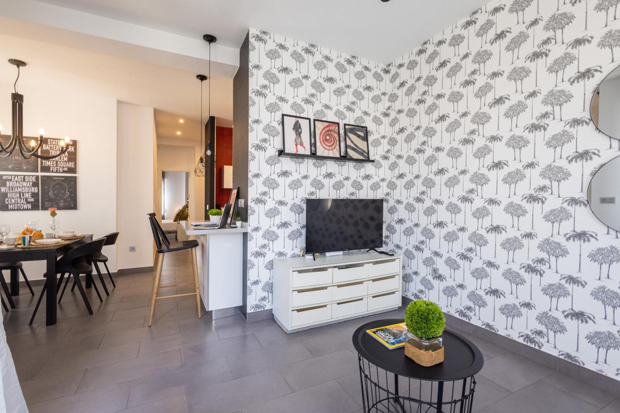 Florit Flats - Stylish 2 Bedroom Ac Wifi Terrace Attic In Center Appartement